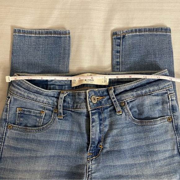 ABERCROMBIE & FITCH Light Blue Jeans Size 0 - Picture 7 of 9